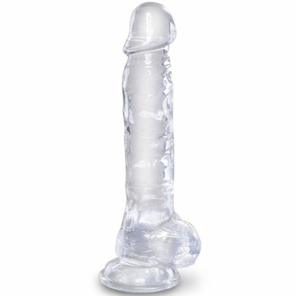 imagen KING COCK - CLEAR PENE REALISTICO CON TESTICULOS 16.5 CM TRANSPARENTE