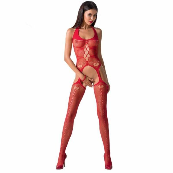 imagen PASSION - WOMAN BS059 BODYSTOCKING ROJO TALLA UNICA