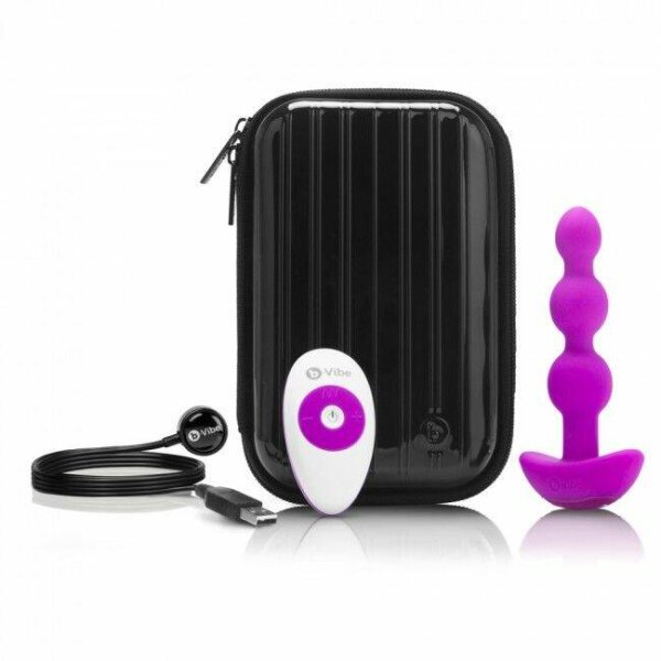 imagen B-VIBE - TRIPLET ANAL CONTROL REMOTO BEADS ROSA