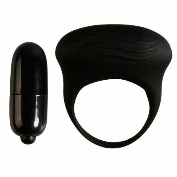 imagen PRETTY LOVE - BERTRAM ANILLO VIBRADOR NEGRO