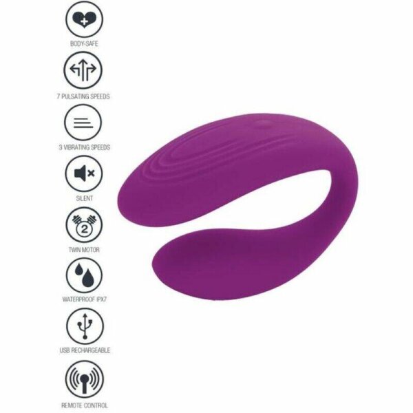 imagen XOCOON - BOUND LOVE VIBRADOR PARA PAREJAS MORADO