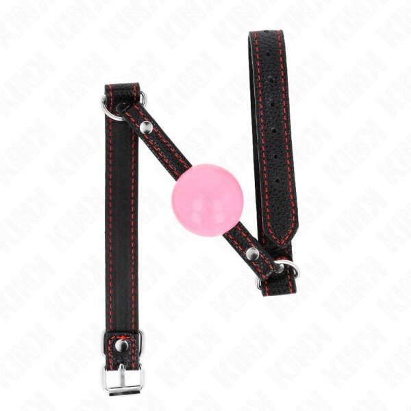 imagen KINK - MORDAZA DE BOLA 4 CM DE ORO ROSA 60 x 2 CM