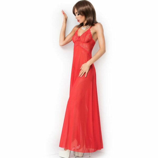 imagen CHILIROSE - CR 3883 BABYDOLL LARGO ROJO S/M