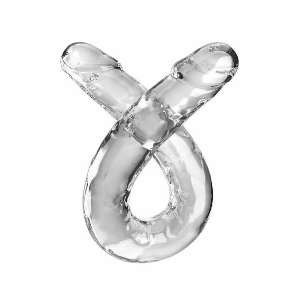 imagen KING COCK - DOUBLE TROUBLE DILDO DOBLE 46 CM TRANSPARENTE