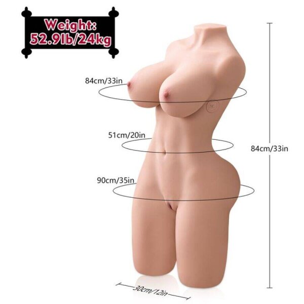 imagen XISE - ERICA THRUSTING TORSO REALÍSTICO CON VIBRACIÓN FEMENINO 84 CM