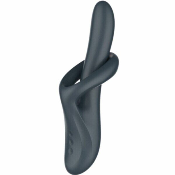 imagen SATISFYER - HEAT FLEX 4 VIBRADOR EFECTO CALOR 12 VIBRACIONES GRIS