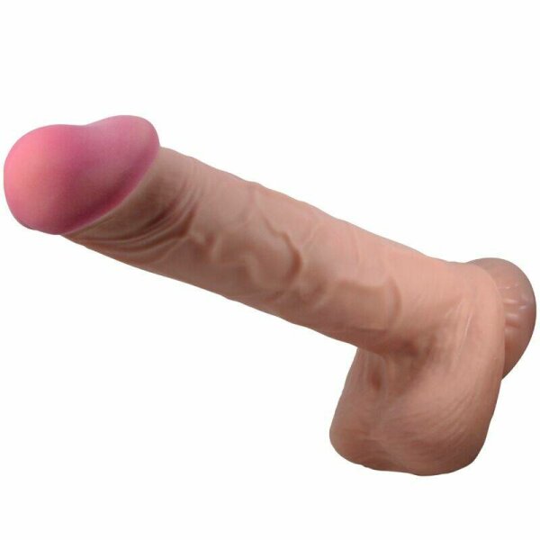 imagen PRETTY LOVE - SLIDING SKIN SERIES DILDO REALÍSTICO CON VENTOSA PIEL DESLIZANTE MORENO 26 CM