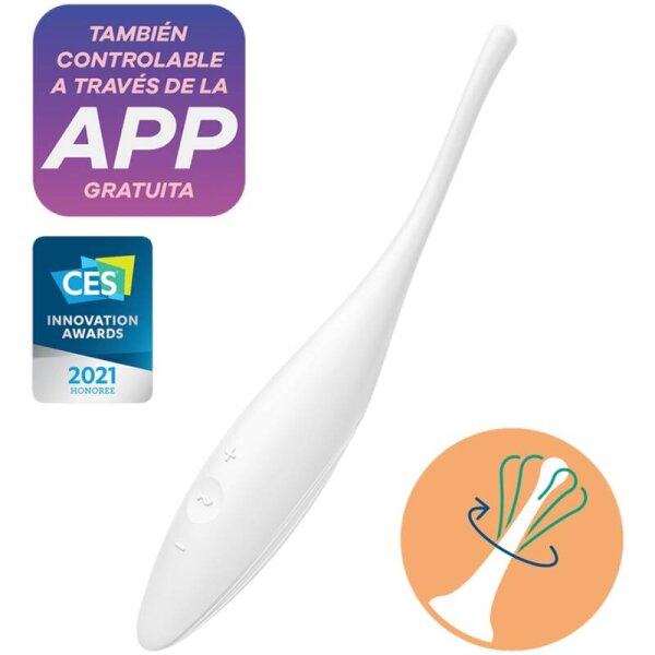 imagen SATISFYER - TWIRLING JOY ESTIMULADOR CLITORIS BLANCO