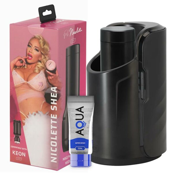 imagen KIIROO - KEON + FEEL NICOLETTE SHEA STROKER + LUBRICANTE AQUA QUALITY 50 ML