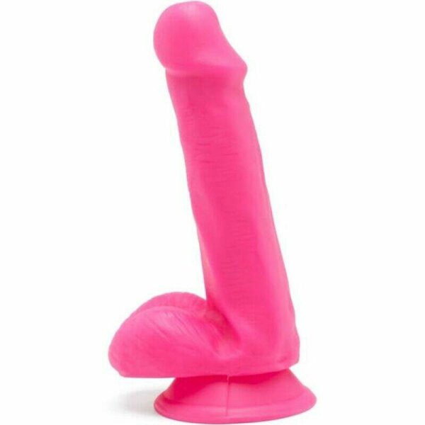 imagen GET REAL - HAPPY DICKS DILDO 12 CM CON TESTICULOS ROSA