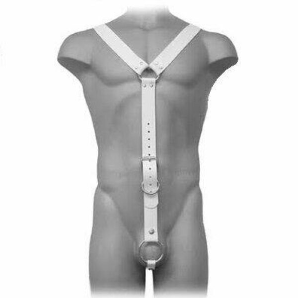 imagen LEATHER BODY - HARNESS MEN BLANCO