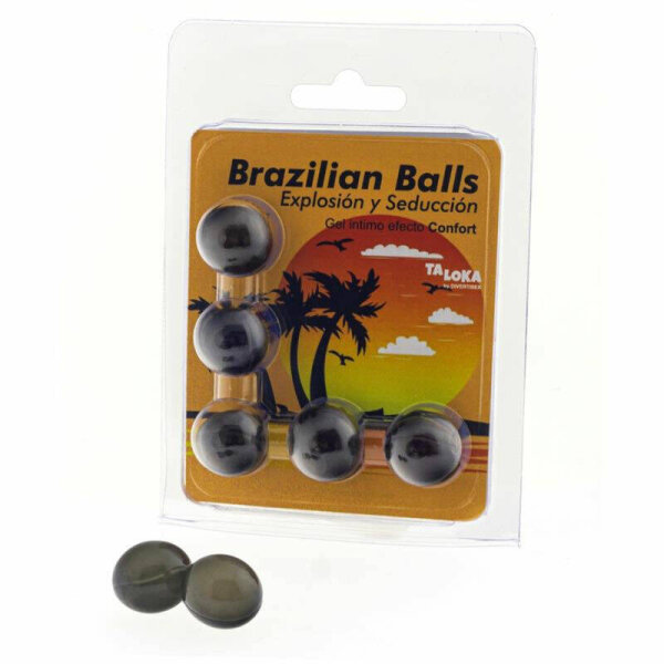 imagen TALOKA - BRAZILIAN BALLS GEL EXCITANTE EFECTO CONFORT 5 BOLAS
