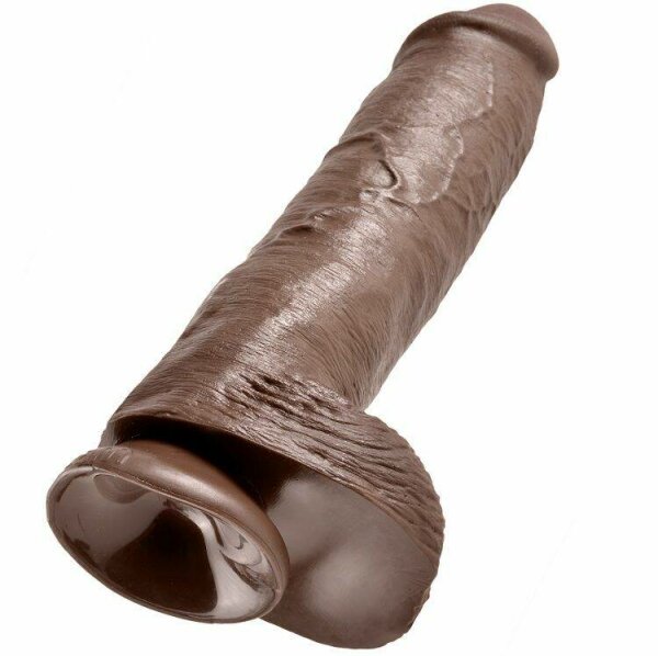 imagen KING COCK - 11 PENE REALISTICO MARRON 28 CM