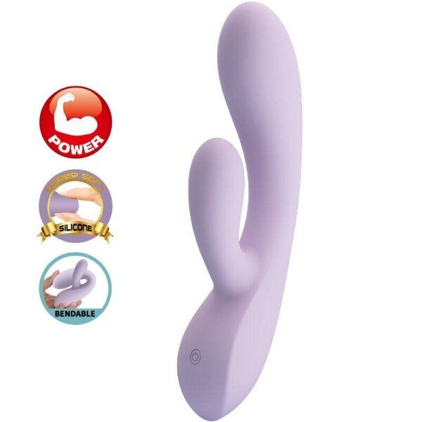 imagen PRETTY LOVE - ROSOLYN VIBRADOR RABBIT 10 VIBRACIONES MORADO