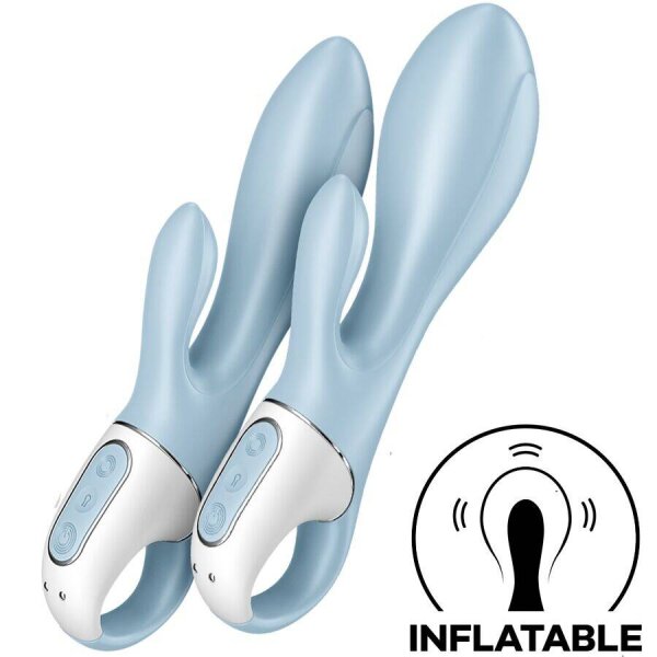imagen SATISFYER - AIR PUMP BUNNY 1 VIBRADOR INFLABLE RABBIT AZUL