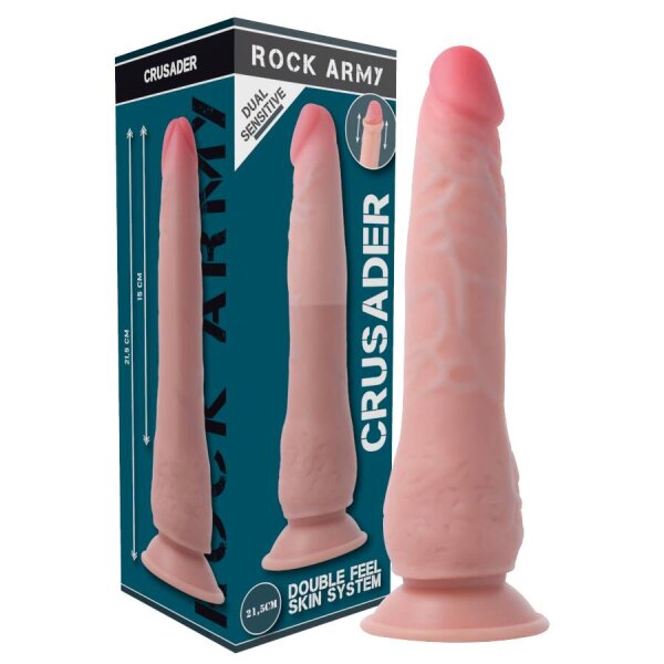 imagen ROCKARMY - CRUSADER DILDO REALISTA DUAL DENSITY 21.5 CM -O- 4.46 CM