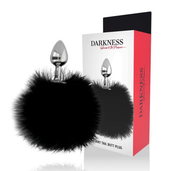 imagen DARKNESS - EXTRA BUTTPLUG ANAL CON COLA NEGRO 7 CM