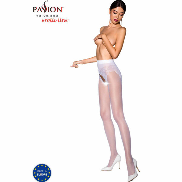 imagen PASSION - TIOPEN 006 MEDIAS BLANCO 1/2 30 DEN