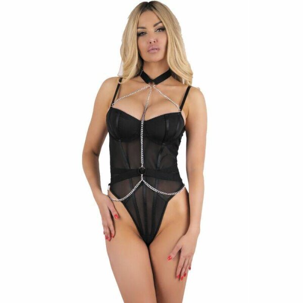imagen LIVCO CORSETTI FASHION - RUBIKA LC XG079 BODY CON GARGANTILLA NEGRO L