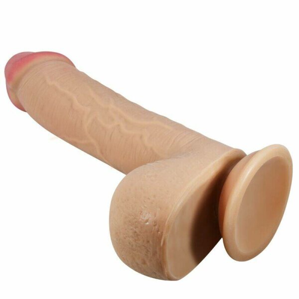 imagen PRETTY LOVE - SLIDING SKIN SERIES DILDO REALÍSTICO CON VENTOSA PIEL DESLIZANTE NATURAL 23.4 CM