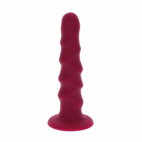 imagen GET REAL - RIBBED DONG 12 CM ROJO