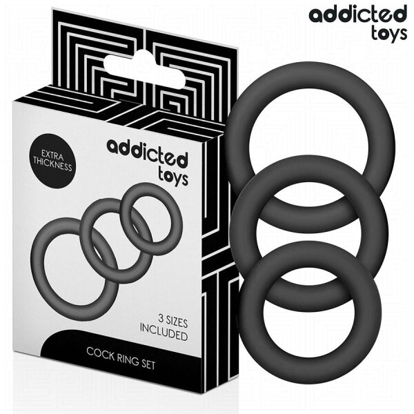 imagen ADDICTED TOYS - SET DE ANILLOS SILICONA MODELO 1