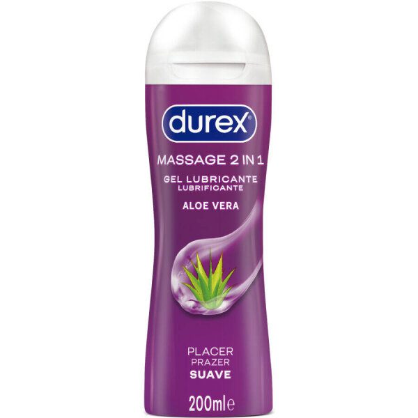 imagen DUREX - GEL LUBRICANTE DE MASAJE SUAVE ALOE VERA 200 ML