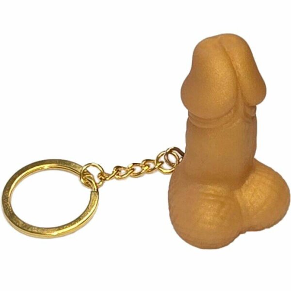 imagen DIABLO PICANTE - LLAVERO FORMA PENE DORADO