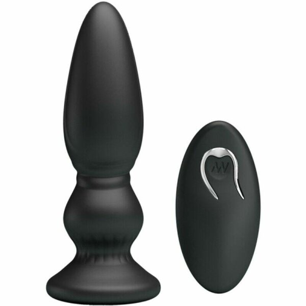 imagen MR PLAY - VIBRADOR POTENTE CONTROL REMOTO ANAL PLUG NEGRO