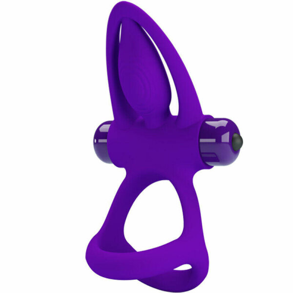 imagen PRETTY LOVE - ANILLO VIBRADOR 10 VIBRACIONES SILICONA VIOLETA