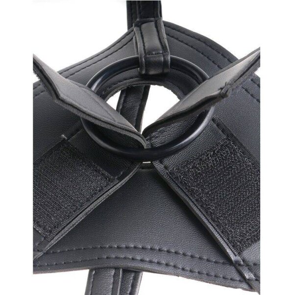 imagen KING COCK - HARNESS CON PENE REALISTICO MARRÓN 20.3 CM