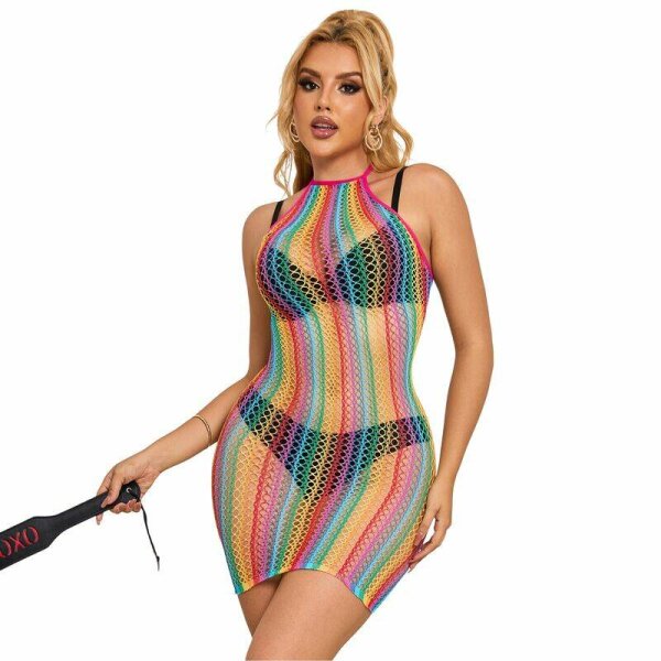 imagen SUBBLIME - 952341 VESTIDO DE REJILLA ARCOIRIS TALLA ÚNICA