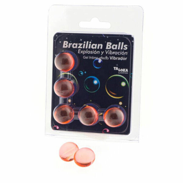 imagen TALOKA - BRAZILIAN BALLS GEL EXCITANTE EFECTO VIBRACIÓN 5 BOLAS