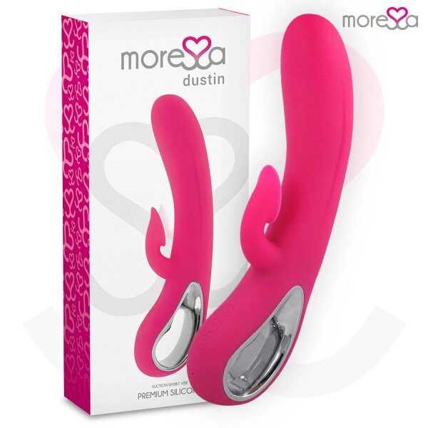 imagen MORESSA - DUSTIN SUCCIONADOR CLITORIAL Y POTENTE VIBRACIÓN PREMIUM SILICONE RECARGABLE