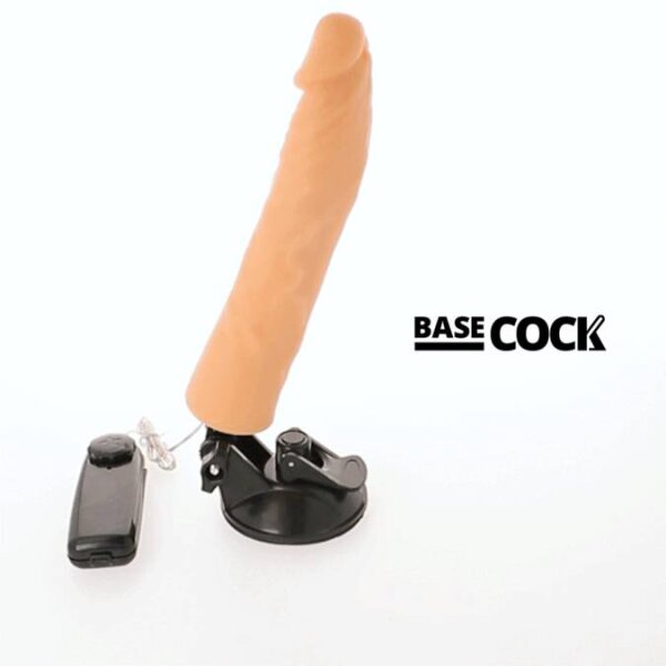 imagen BASECOCK - VIBRADOR REALISTICO CONTROL REMOTO NATURAL 21 CM -O- 4 CM
