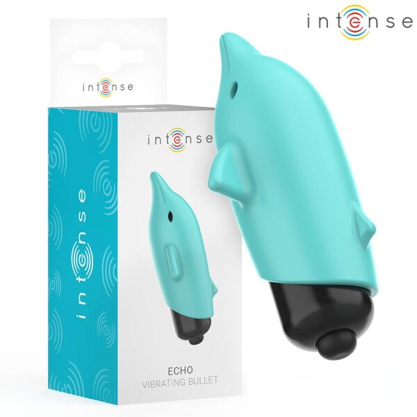 imagen INTENSE - ECHO BALA VIBRADORA DELFÍN AZUL 8 X 4.7 CM