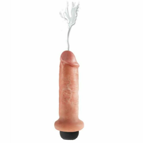 imagen KING COCK - DILDO SQUIRTING 17.8 CM NATURAL