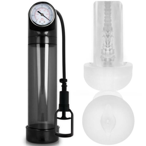 imagen PUMP ADDICTED - BOMBA ERECCIÓN RX9 NEGRO CON MASTURBADOR