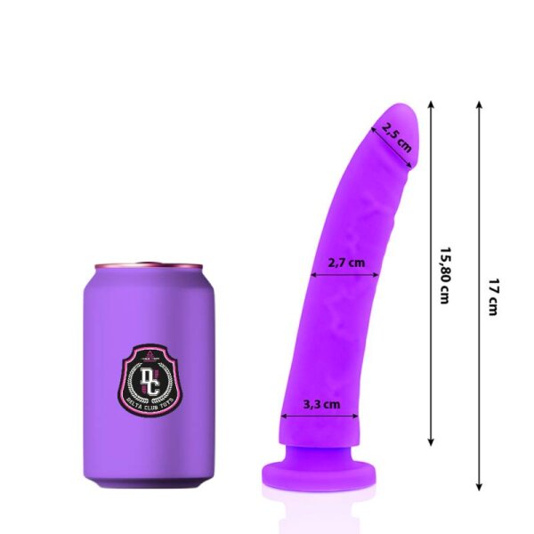 imagen DELTA CLUB - DILDO REALISTA LILA SILICONA MEDICA 17 CM -O- 3 CM