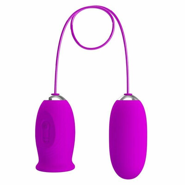 imagen PRETTY LOVE - DAISY HUEVO DUAL VIBRADOR RECARGABLE MORADO