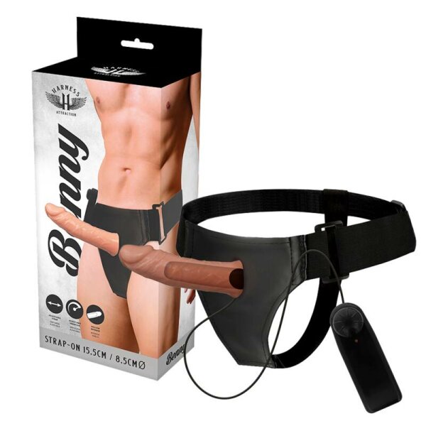 imagen HARNESS ATTRACTION - RNES HUECO BENNY CON VIBRADOR 15 CM -O- 4.5 CM