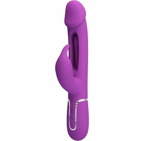 imagen PRETTY LOVE - KAMPAS VIBRADOR RABBIT MULTIFUNCIÓN 3 EN 1 MORADO