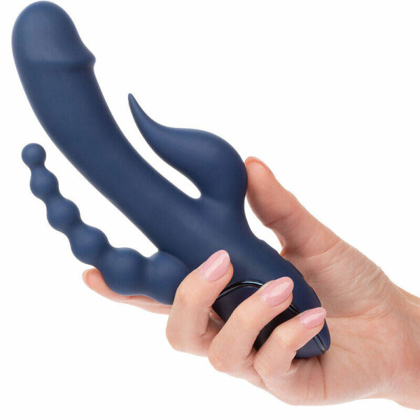 imagen CALEXOTICS - VIBRADOR TRIPLE ORGASM AZUL