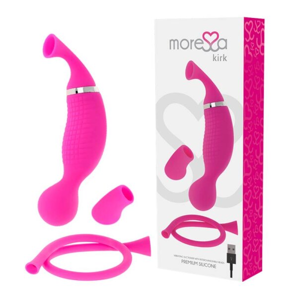 imagen MORESSA - KIRK DUO ONDAS ESTIMULADORAS + MASAJEADOR MULTI PRESTACIONES PREMIUM SILICONE RECARGABLE