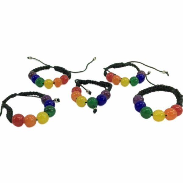 imagen PRIDE - PULSERA BOLAS PEQUEÑAS BANDERA LGBT