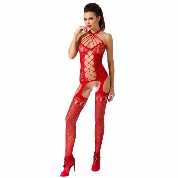 imagen PASSION - WOMAN BS056 BODYSTOCKING ROJO TALLA UNICA