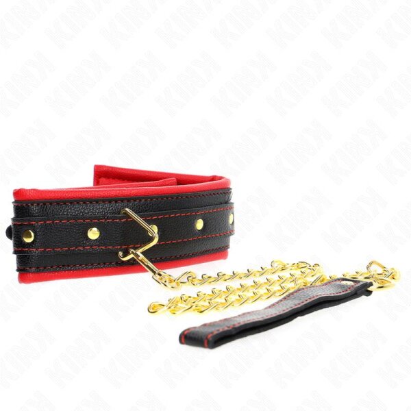 imagen KINK - COLLAR CON CORREA ESPONJA IMITACIÓN CUERO MODELO 2 AJUSTABLE 37-54 CM X 3 CM