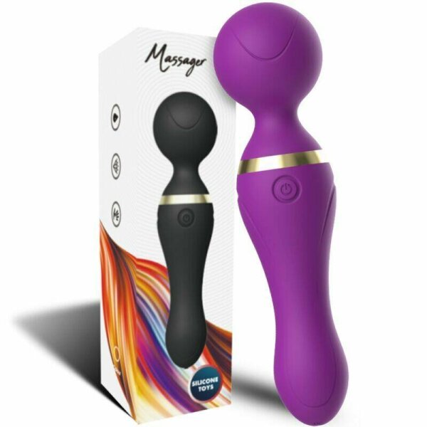 imagen ARMONY - FREEZA MASAJEADOR & VIBRADOR CABEZA FLEXIBLE VIOLETA