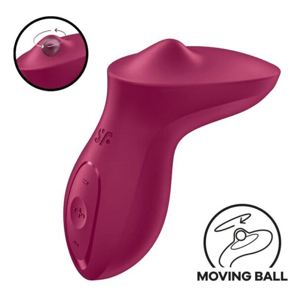 imagen SATISFYER - EXCITERRR VIBRADOR LAY-ON CLÍTORIS FUCSIA