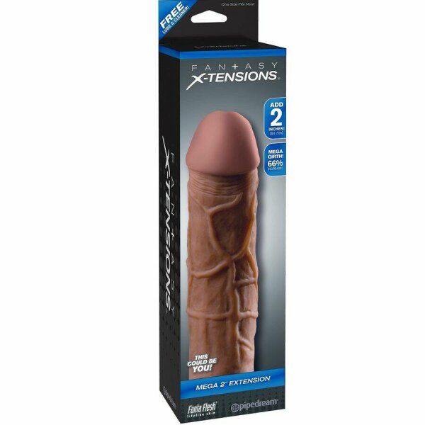 imagen FANTASY X- TENSIONS - MEGA 2 EXTENSIÓN MARRON PARA EL PENE